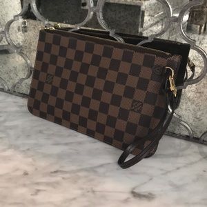 Louis Vuitton Damien zipper wristlet AUTHENTIC!!
